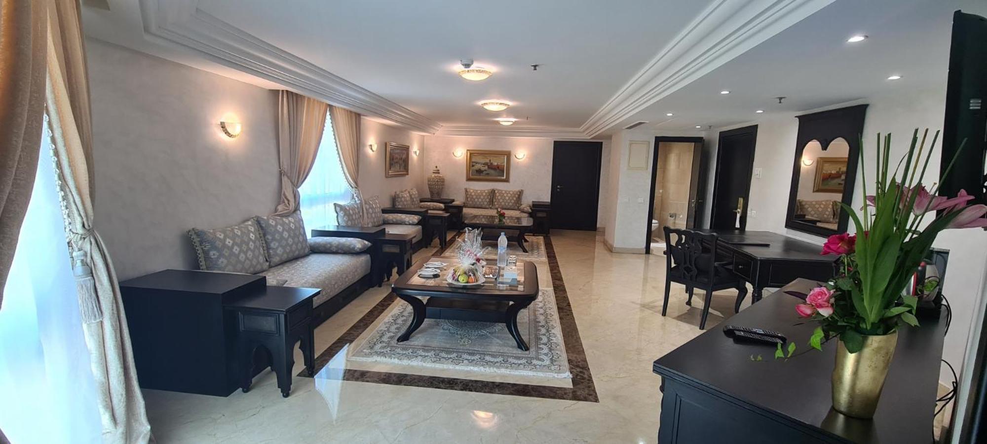 Hotel Borj Rabat - A Member Of Barcelo Hotel Group Exterior foto A living room in a luxury apartment in Cairo